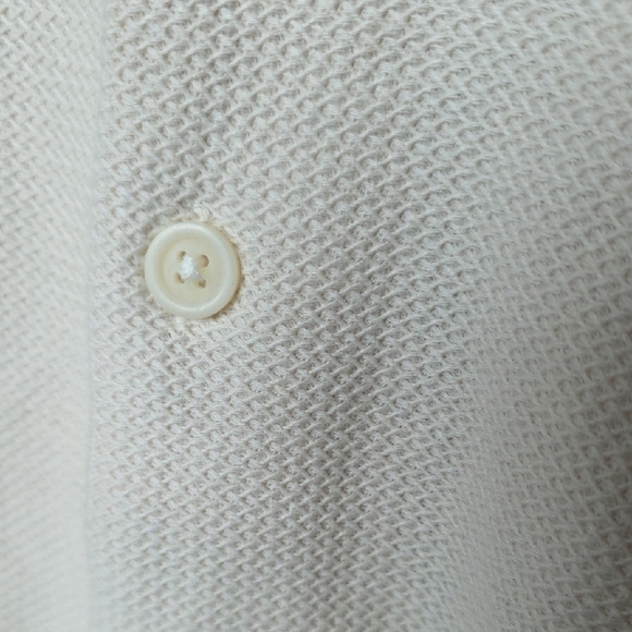 Denim & Flower Cream Short Sleeve Textured Button-Up Relaxed Fit Shirt - Picture 4 of 5